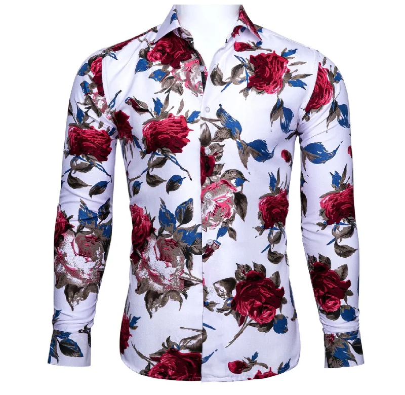 Simon Von Novelty Floral Shirt-CY-0110