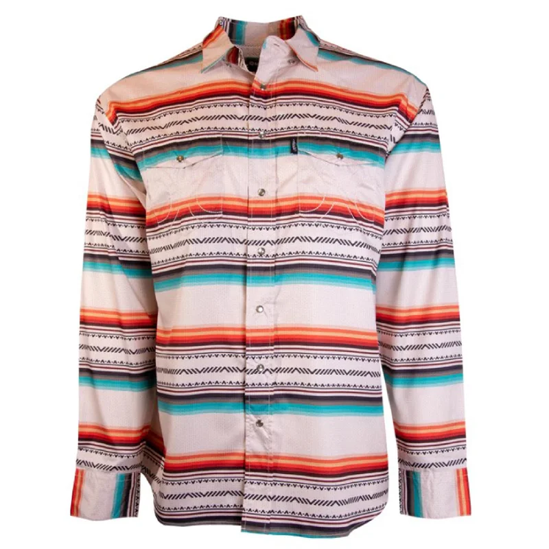 Hooey Men's SOL Cream Serape Long Sleeve