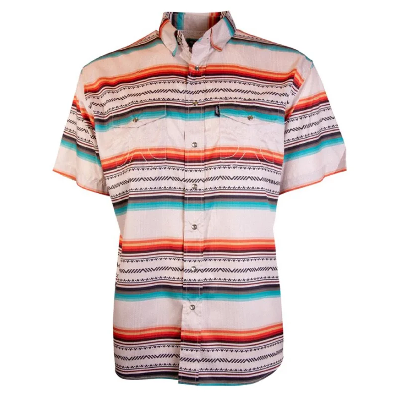 Hooey Men's SOL Cream Serape Short Sleeve