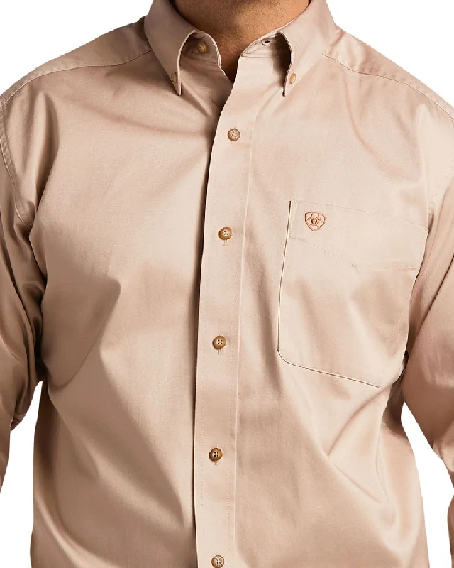 Men's Solid Twill Classic Fit Shirt