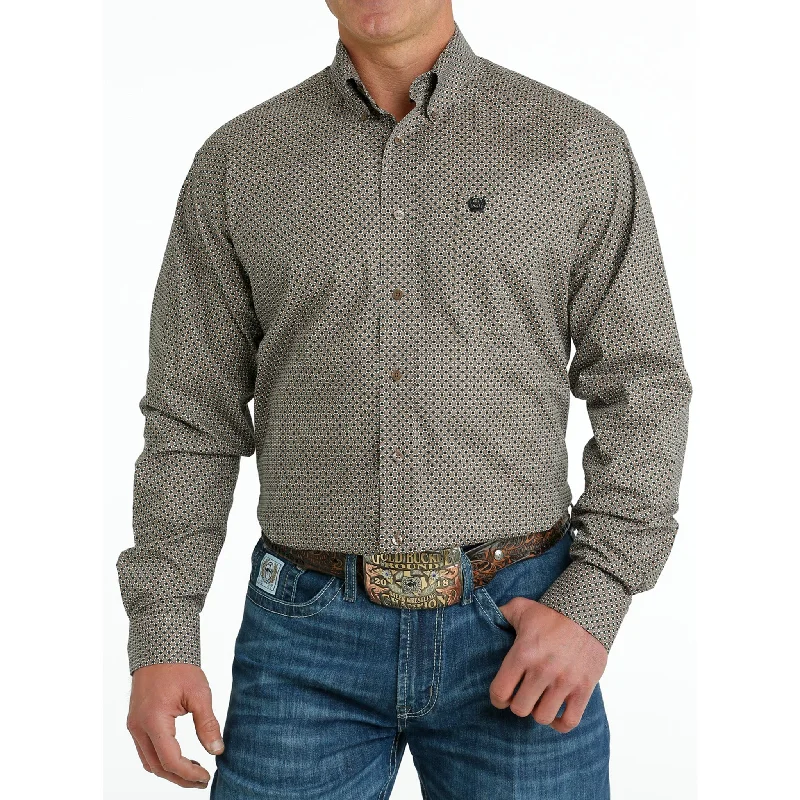 Cinch Men's Stone Geo Print Shirt