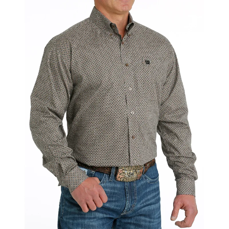 Cinch Men's Stone Geo Print Shirt