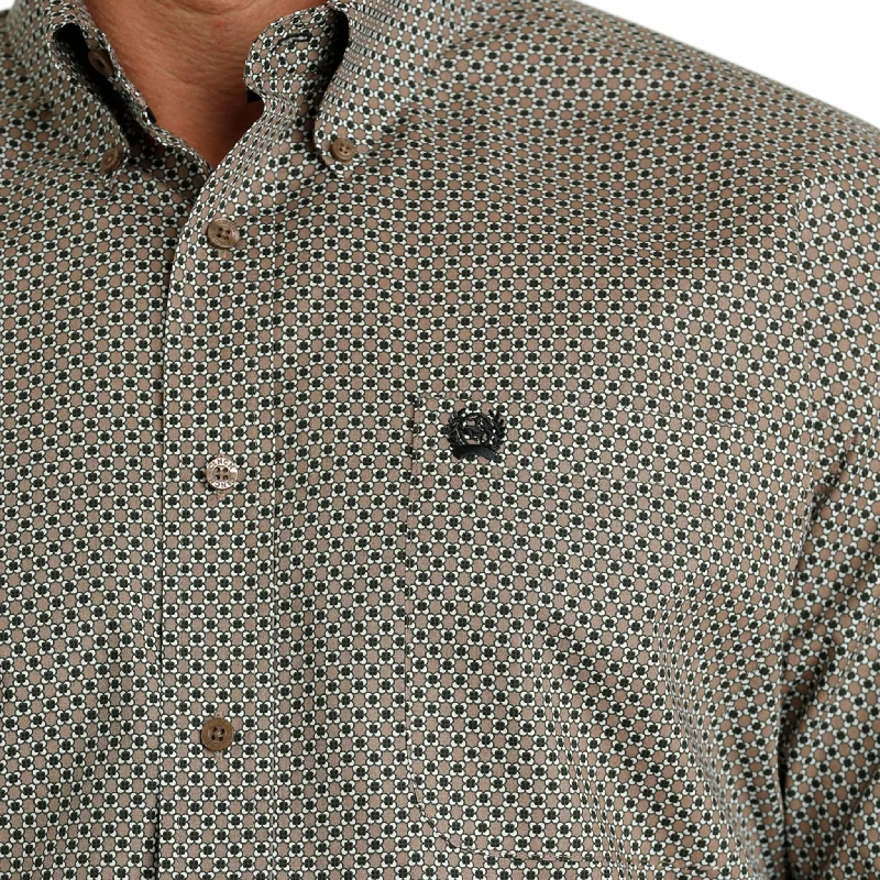 Cinch Men's Stone Geo Print Shirt