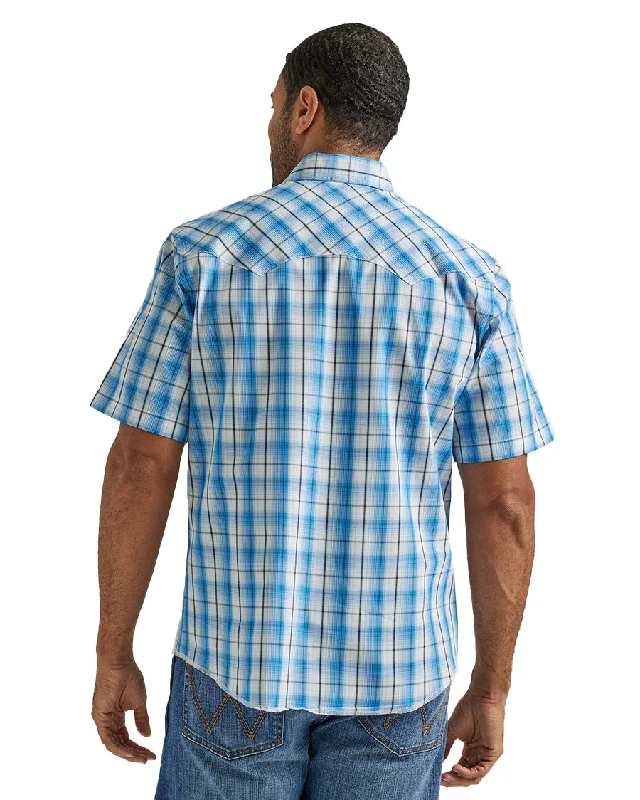 Men's Fashion Snap Short Sleeve Modern Fit Shirt