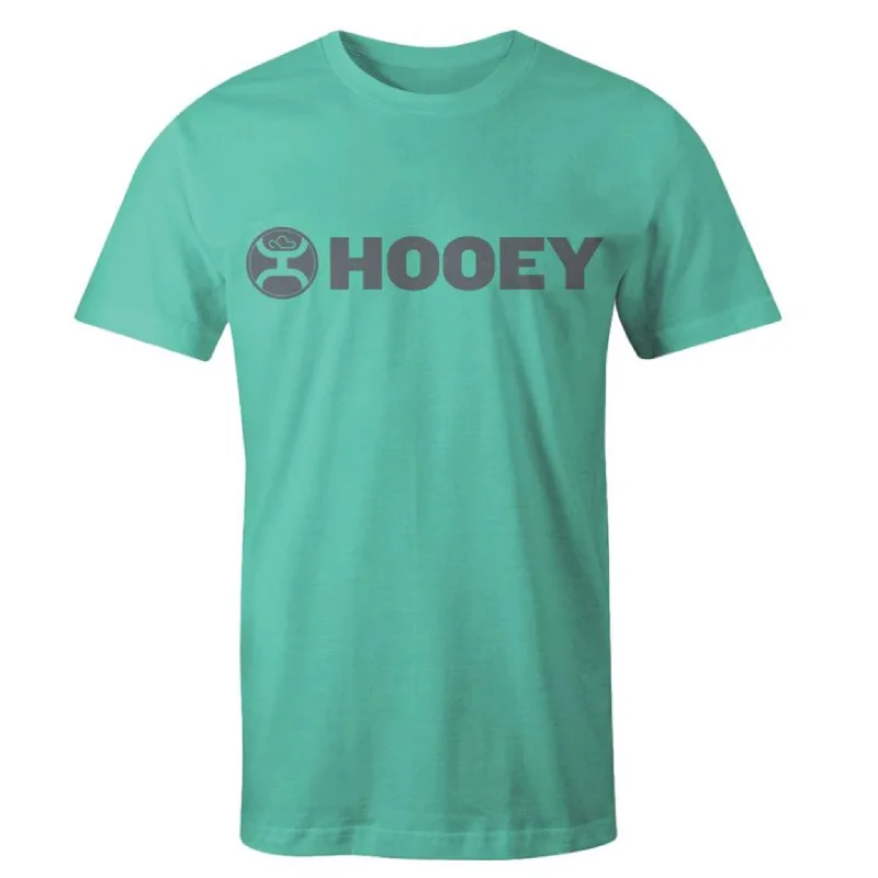 Hooey Men's Teal Lock-Up Logo Tee