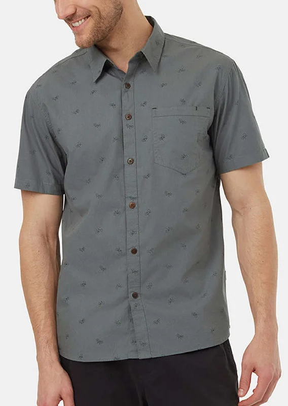 Tentree Men's Bike Around Button Up Shortsleeve Shirt