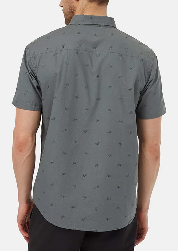 Tentree Men's Bike Around Button Up Shortsleeve Shirt