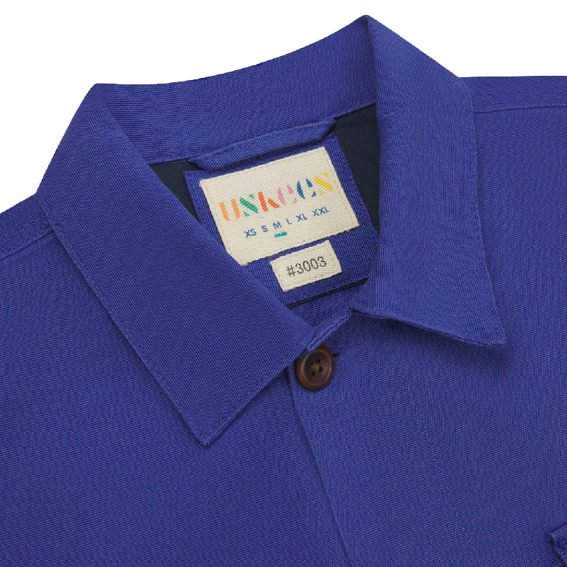 USKEES 3003 Buttoned Workshirt Ultra Blue