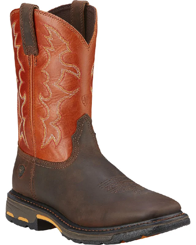 Ariat Men's Workhog Square Toe Work Boots Style 10005888