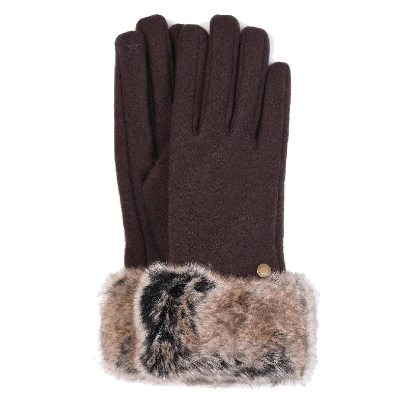 Barbour Womens Burford Glove Brown