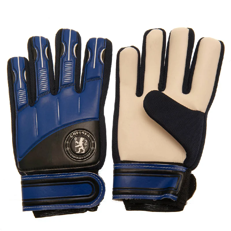 Chelsea FC Childrens/Kids Crest Goalkeeper Gloves