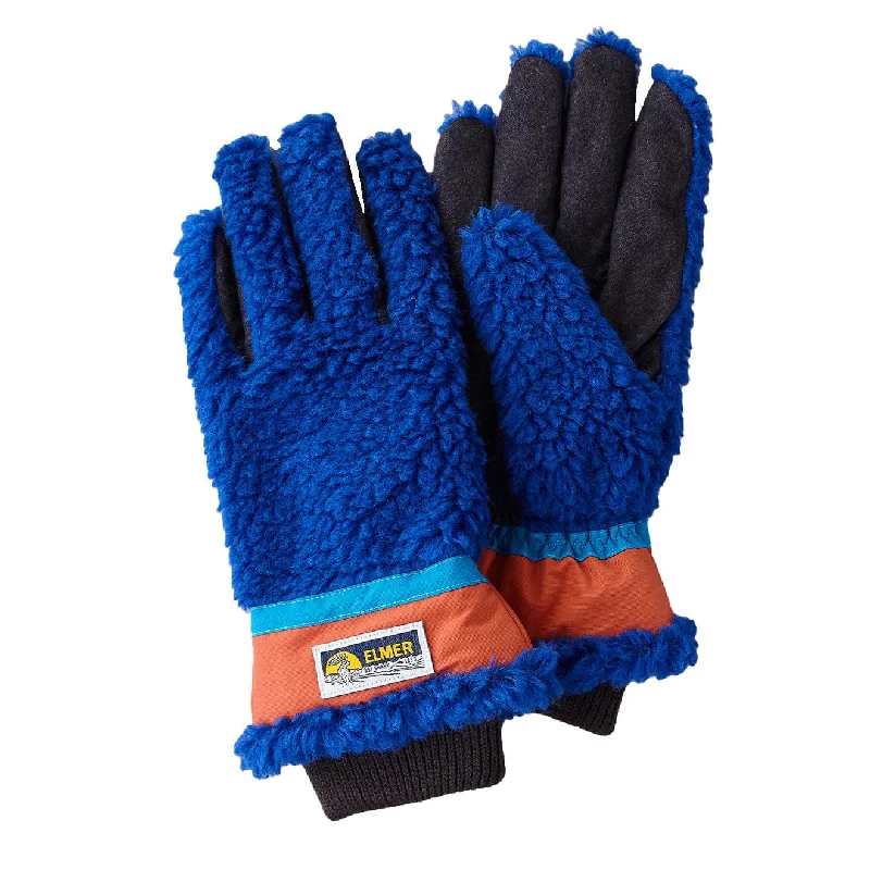 Elmer Gloves Wool Pile 5 Finger Glove Blue