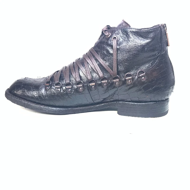 Jo Ghost Multi Lace Alligator Low-cut Boots