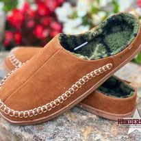 Mens Suede Slide Slippers ~ Fred