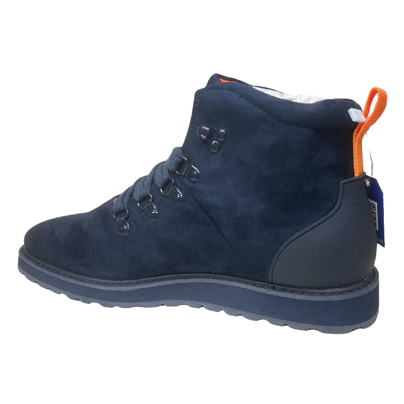 Tayno Britton Navy PU Suede Ankle Boots