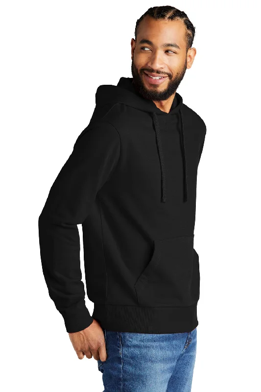 Allmade Mens Organic French Terry Hooded Sweatshirt Hoodie - Deep Black