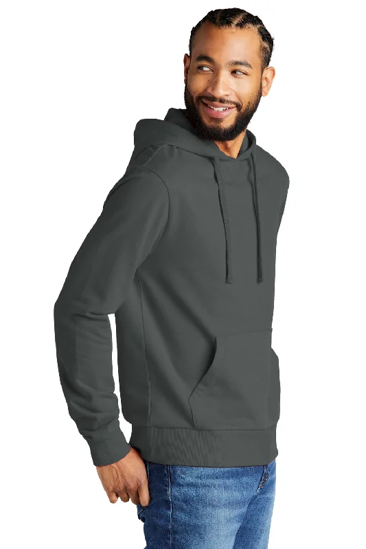 Allmade Mens Organic French Terry Hooded Sweatshirt Hoodie - Terrain Grey