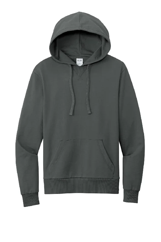 Allmade Mens Organic French Terry Hooded Sweatshirt Hoodie - Terrain Grey