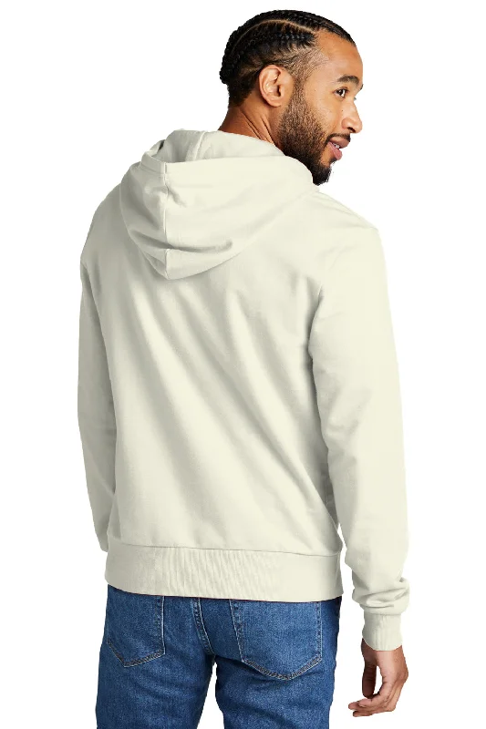 Allmade Mens Organic French Terry Hooded Sweatshirt Hoodie - White Sand