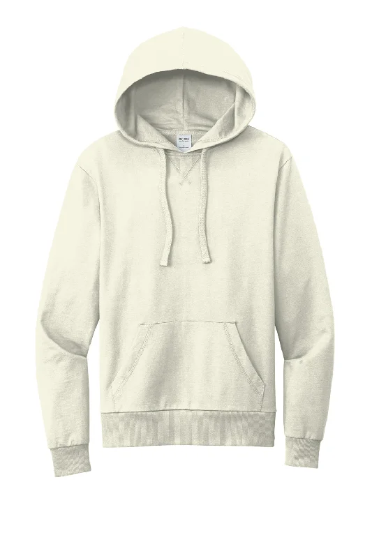 Allmade Mens Organic French Terry Hooded Sweatshirt Hoodie - White Sand