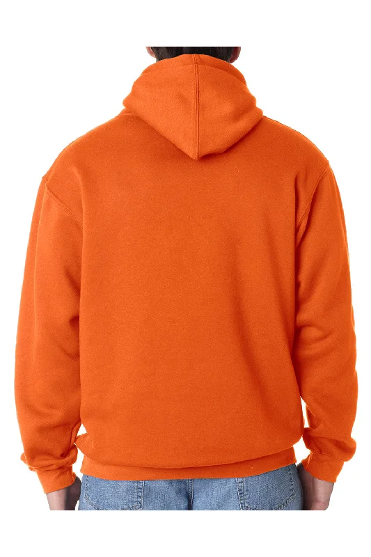 Bayside Mens USA Made Hooded Sweatshirt Hoodie - Bright Orange