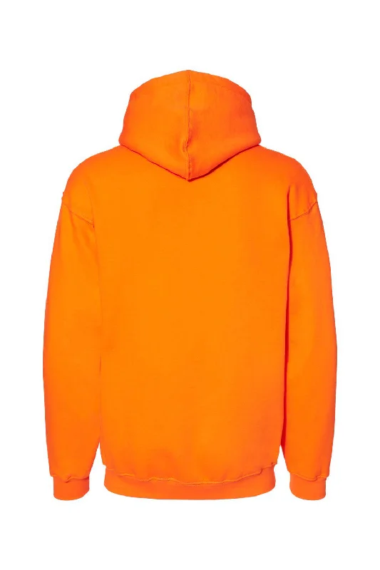 Bayside Mens USA Made Hooded Sweatshirt Hoodie - Bright Orange