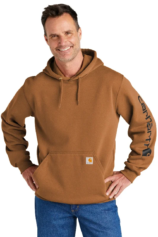 Carhartt Mens Hooded Sweatshirt Hoodie - Carhartt Brown