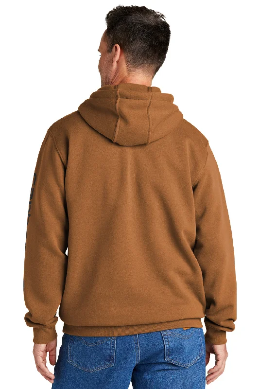 Carhartt Mens Hooded Sweatshirt Hoodie - Carhartt Brown