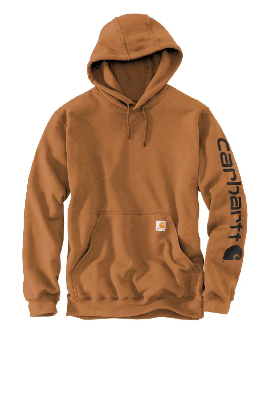 Carhartt Mens Hooded Sweatshirt Hoodie - Carhartt Brown