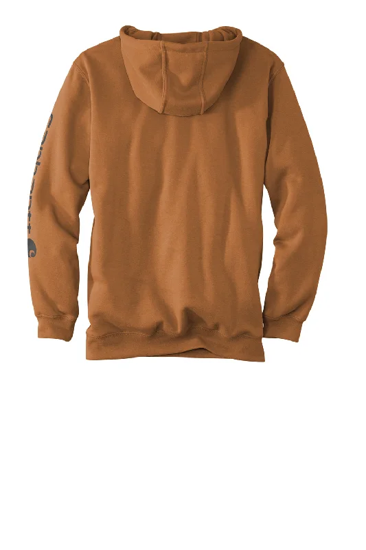 Carhartt Mens Hooded Sweatshirt Hoodie - Carhartt Brown