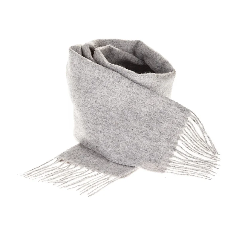 Edinburgh 100% Lambswool Scarf  Oyster Grey