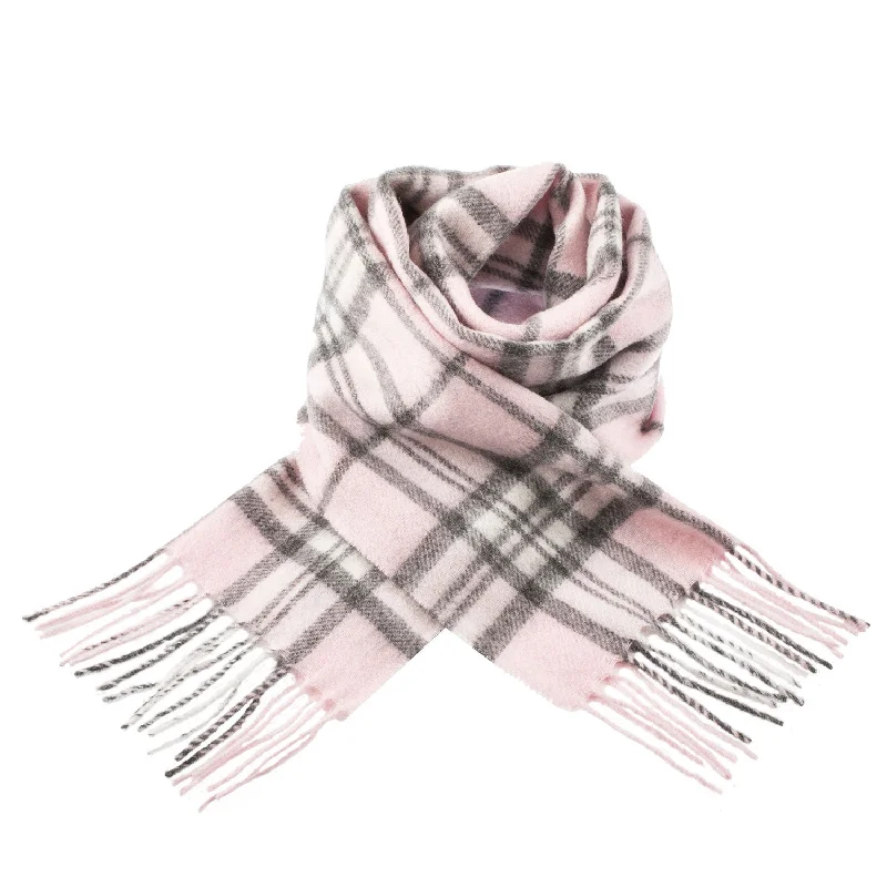 Edinburgh 100% Lambswool Scarf  Thomson Pale Pink