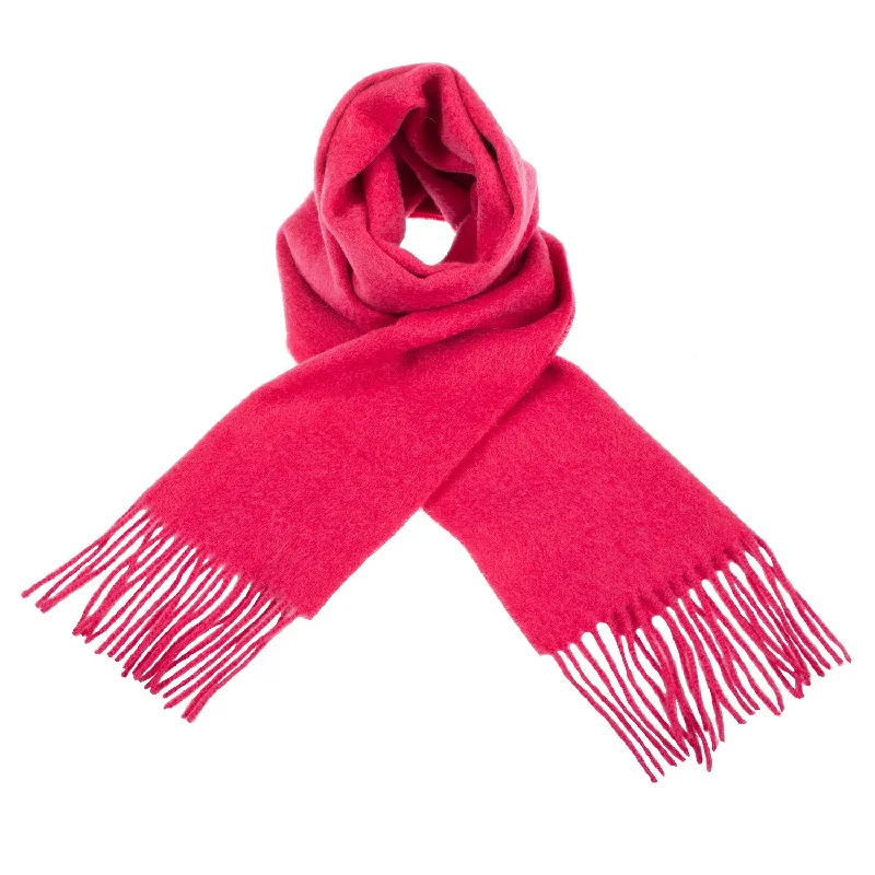 Edinburgh 100% Lambswool Scarf  Violet Pink