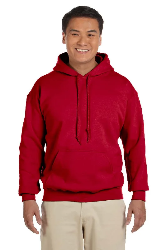 Gildan Mens Pill Resistant Hooded Sweatshirt Hoodie - Cherry Red