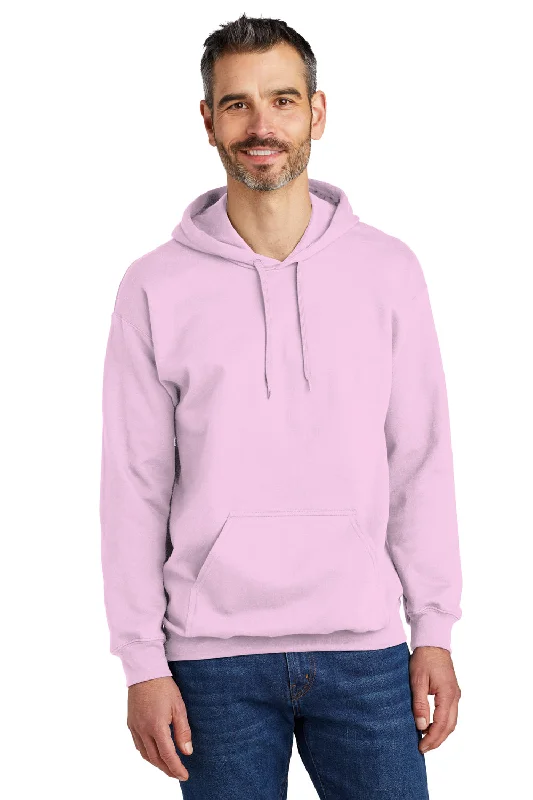 Gildan Mens Softstyle Hooded Sweatshirt Hoodie - Light Pink