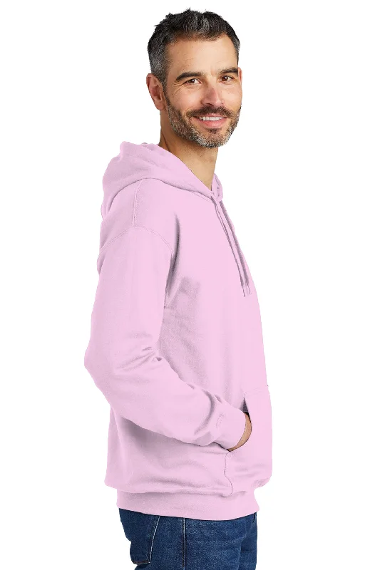 Gildan Mens Softstyle Hooded Sweatshirt Hoodie - Light Pink