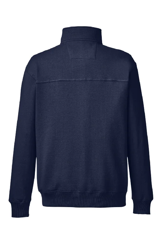 Nautica Mens Anchor 1/4 Zip Sweatshirt - Navy Blue