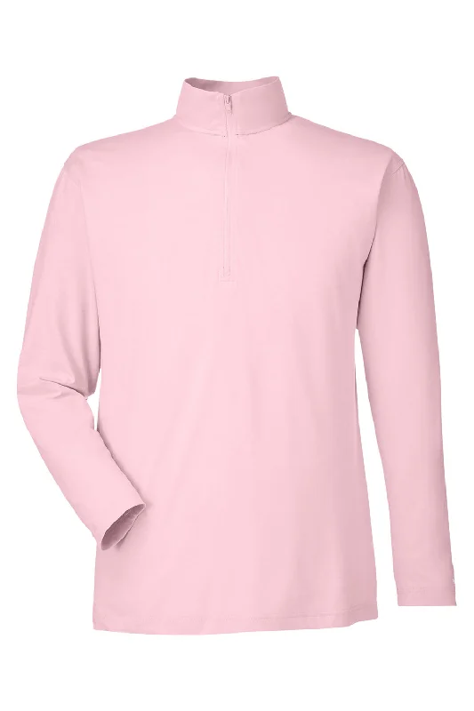 Nautica Mens Saltwater UV Protection 1/4 Zip Sweatshirt - Sunset Pink