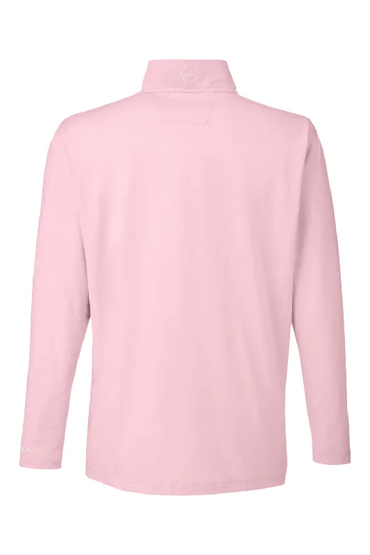 Nautica Mens Saltwater UV Protection 1/4 Zip Sweatshirt - Sunset Pink