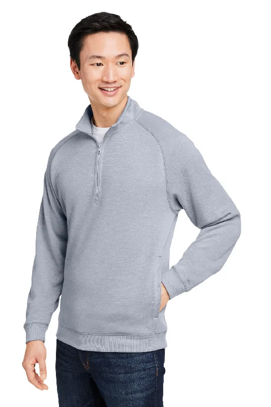 Nautica Mens Sun Surfer Supreme 1/4 Zip Sweatshirt - Vintage Pebble Grey