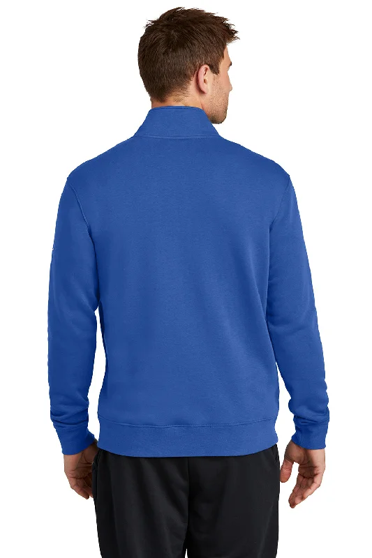 Nike Mens Club Fleece 1/4 Zip Sweatshirt - Game Royal Blue