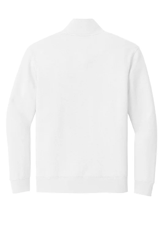 Nike Mens Club Fleece 1/4 Zip Sweatshirt - White