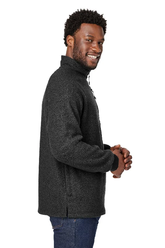 North End Mens Aura Sweater Fleece 1/4 Zip Sweatshirt - Black