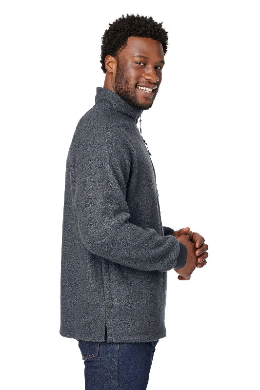 North End Mens Aura Sweater Fleece 1/4 Zip Sweatshirt - Carbon Grey