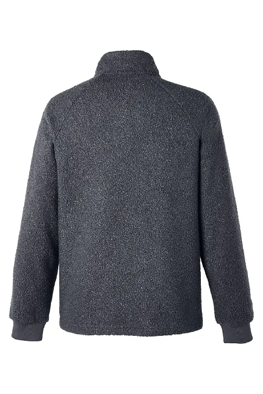 North End Mens Aura Sweater Fleece 1/4 Zip Sweatshirt - Carbon Grey