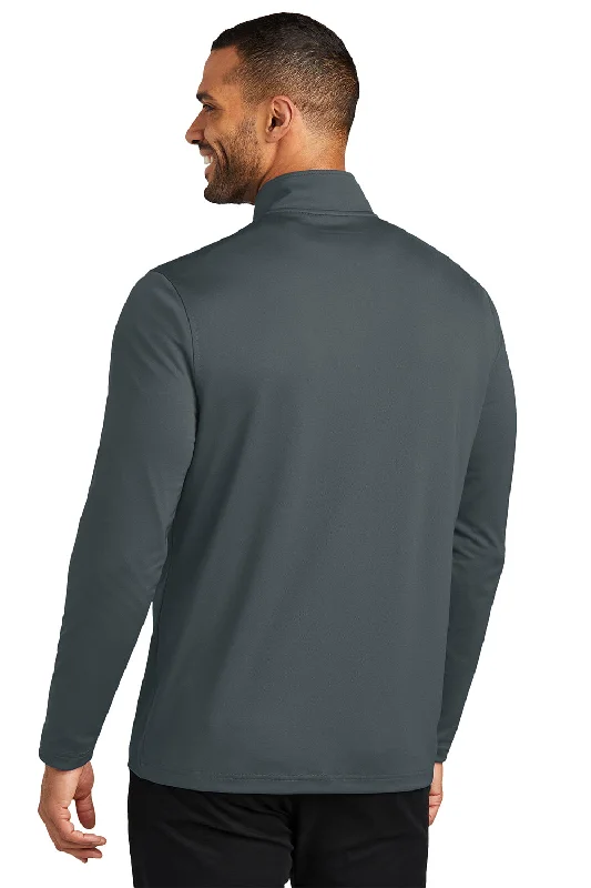 Port Authority Mens Dry Zone Moisture Wicking Micro Mesh 1/4 Zip Sweatshirt - Graphite Grey