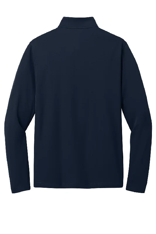 Port Authority Mens Dry Zone Moisture Wicking Micro Mesh 1/4 Zip Sweatshirt - River Navy Blue