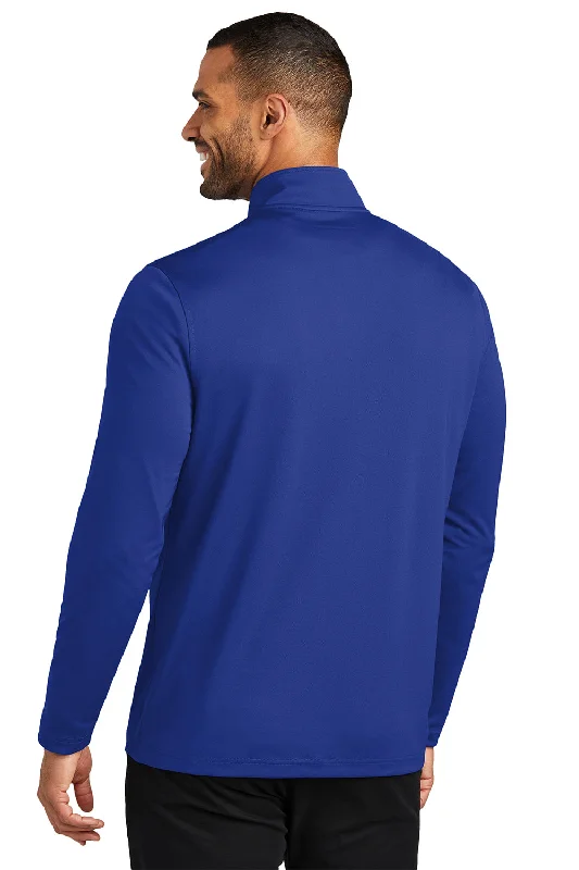 Port Authority Mens Dry Zone Moisture Wicking Micro Mesh 1/4 Zip Sweatshirt - True Royal Blue