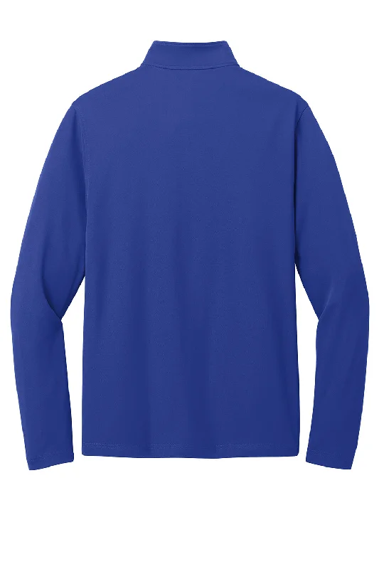 Port Authority Mens Dry Zone Moisture Wicking Micro Mesh 1/4 Zip Sweatshirt - True Royal Blue