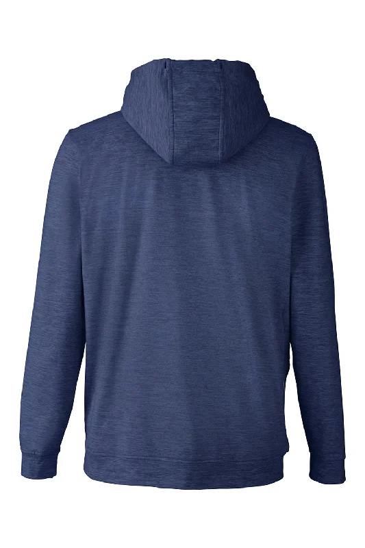 Puma Mens Cloudspun Moisture Wicking Hooded Sweatshirt Hoodie - Heather Navy Blue